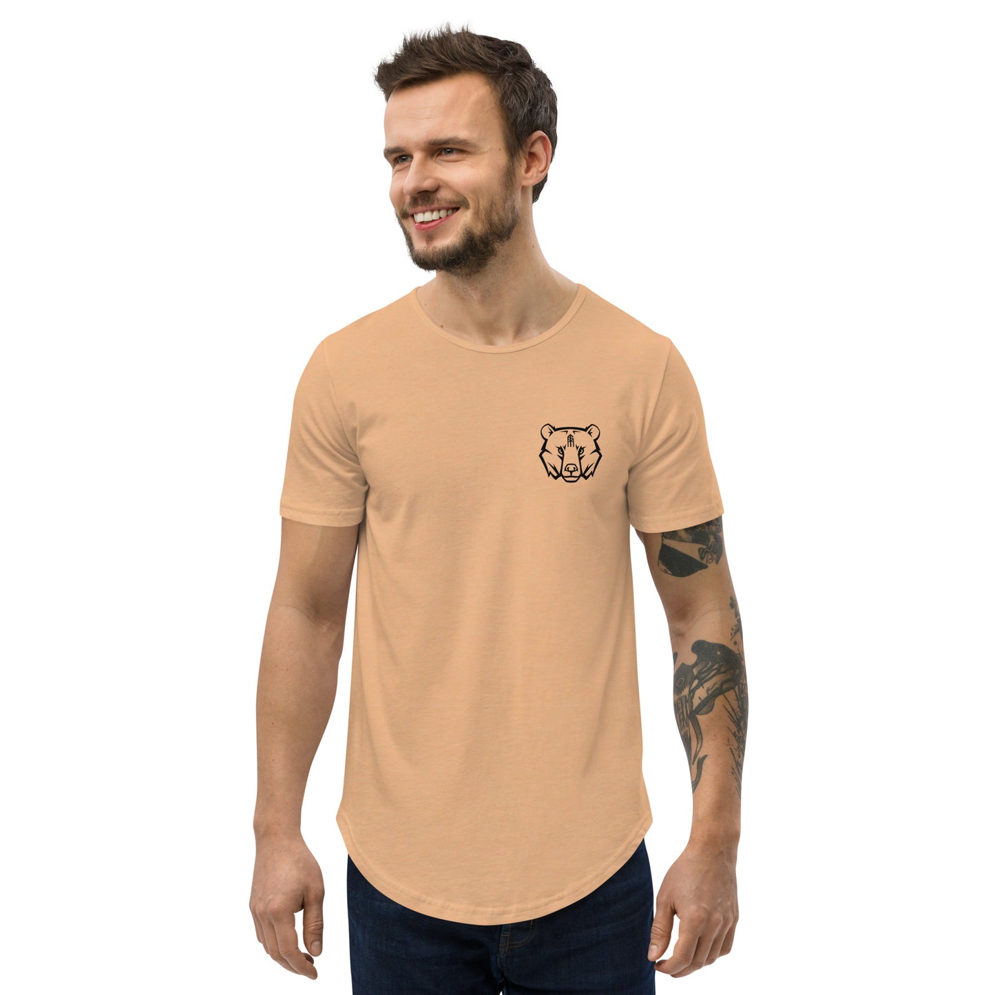 Bearserker Curved Hem T-Shirt
